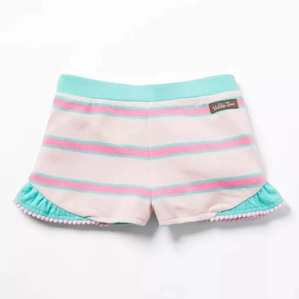 MATILDA JANE  Enchanted Garden Ruffle Party Terry Shorts Girl's size 6